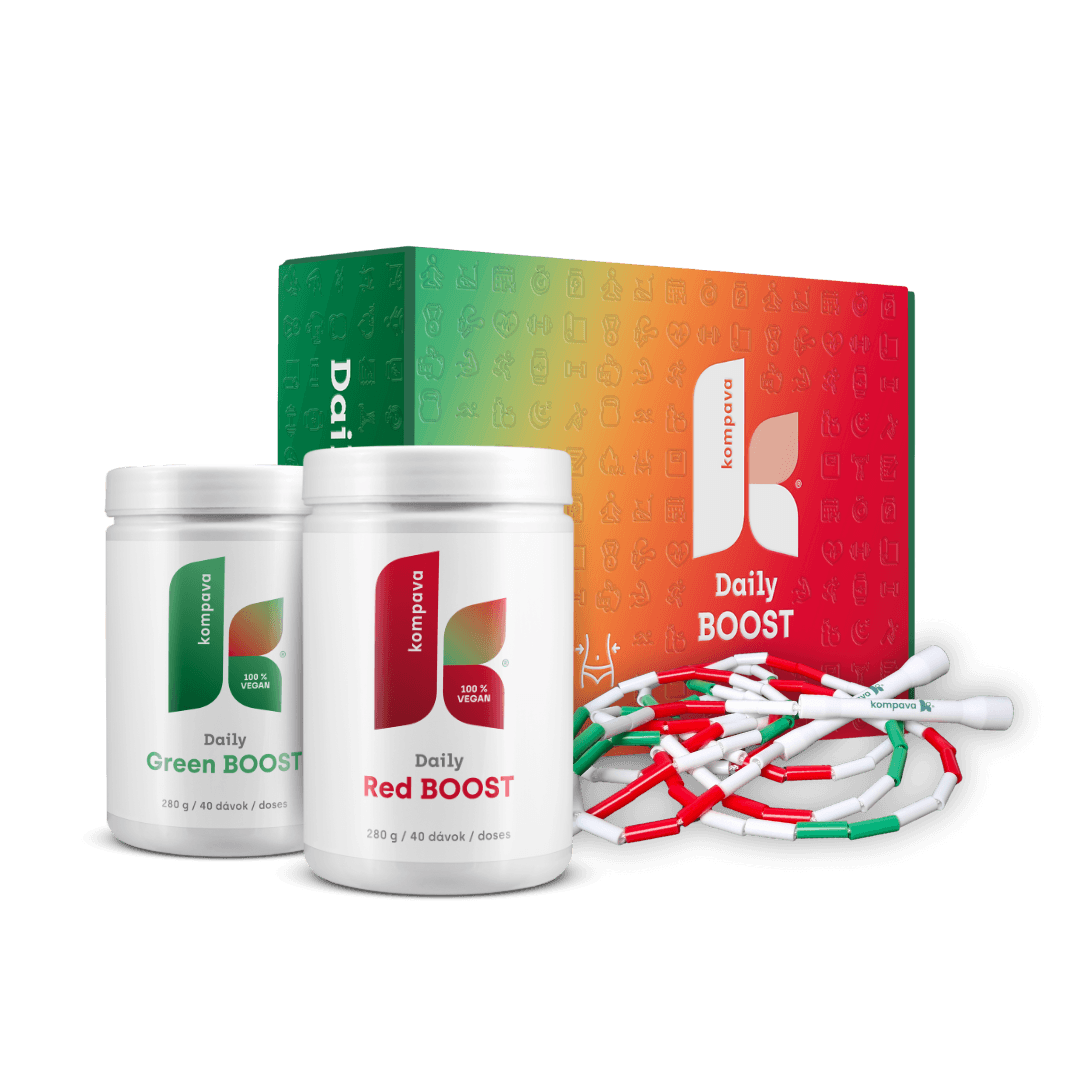 Kompava Daily Green BOOST 280 g/40 dávek, zelený čaj s jablkem - náhled 3