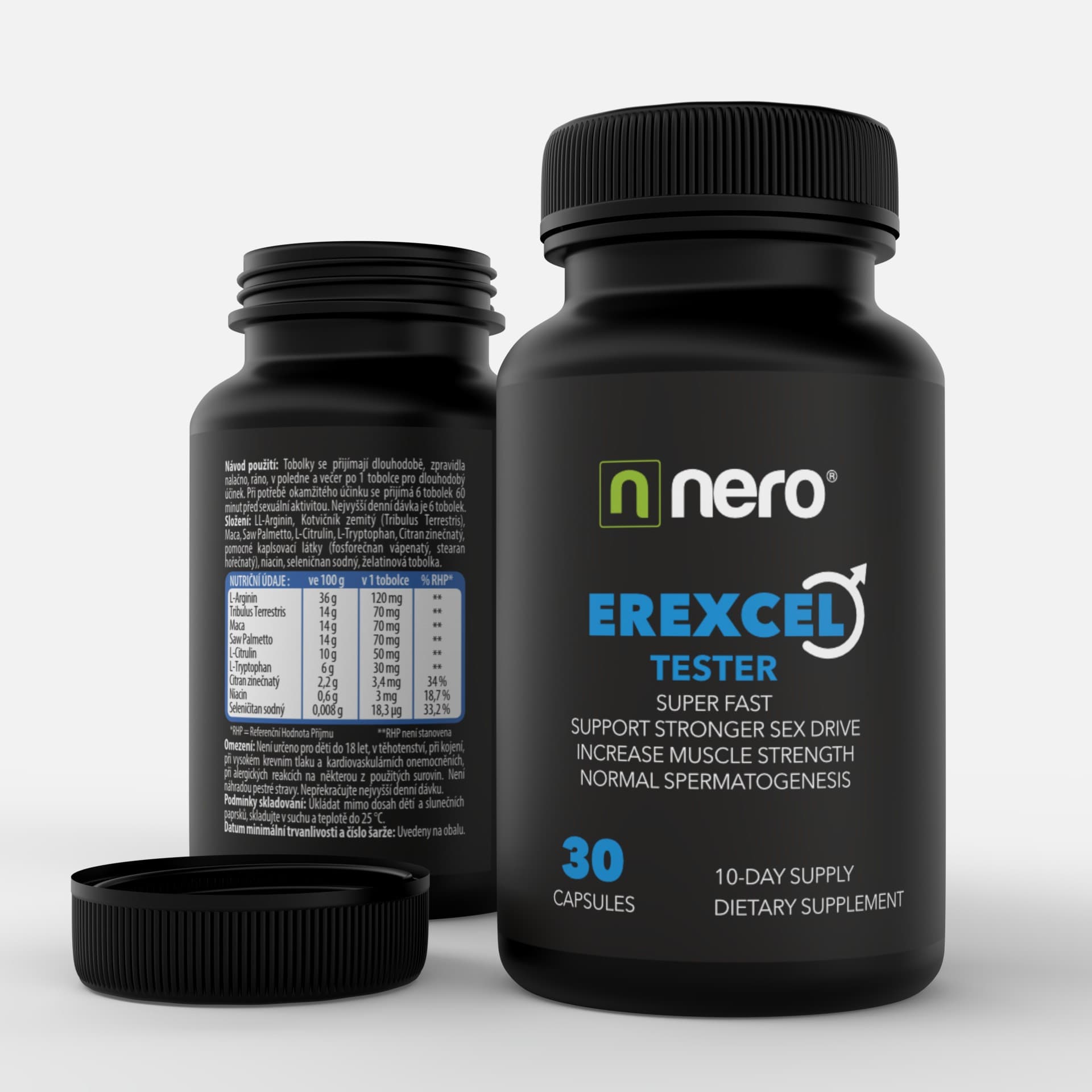 NERO | EREXCEL TESTER na mužskou vitalitu - 30 kapslí / na 10 dní - náhled 4
