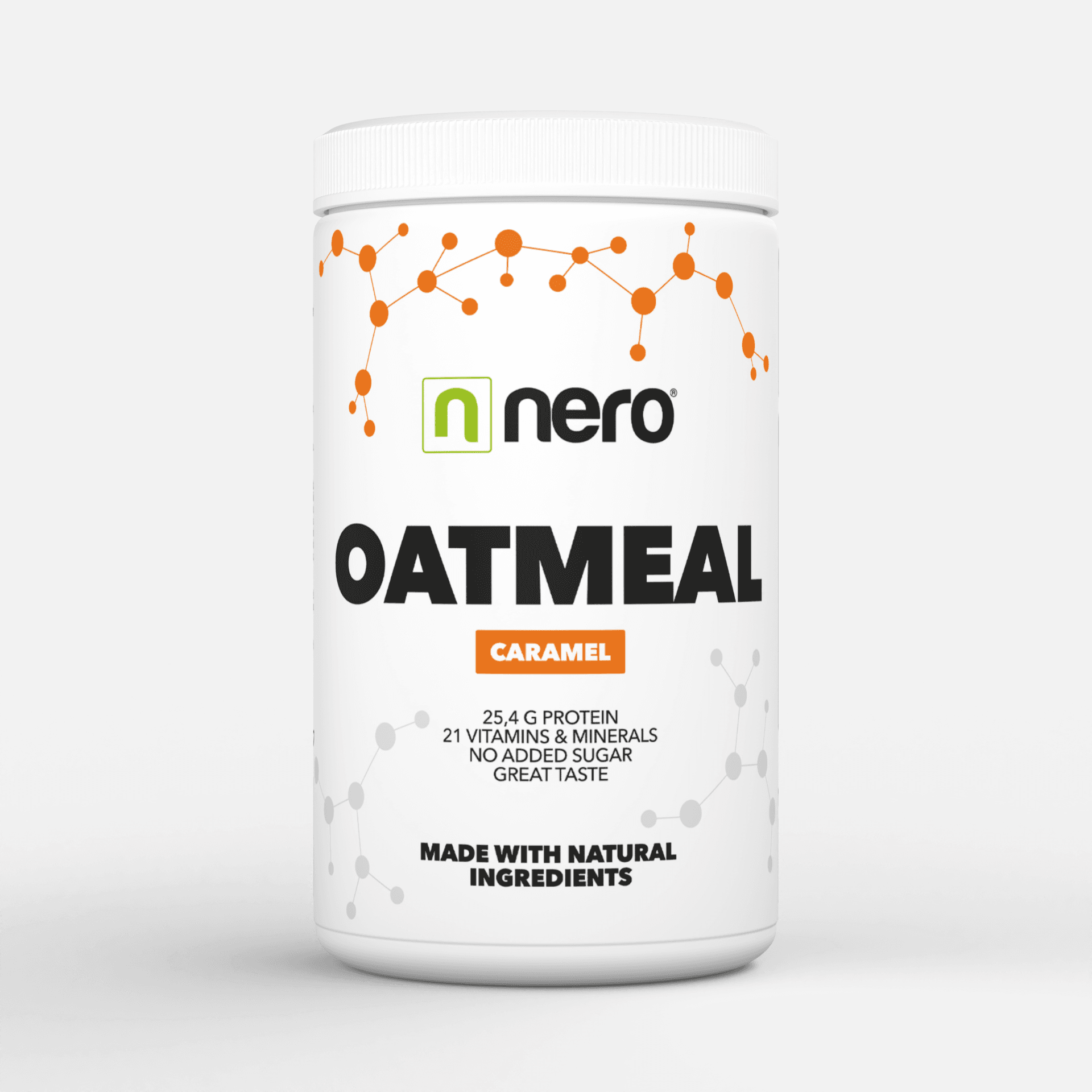 Proteinová instantní ovesná kaše Nero, Karamel, 600g, 12 porcí - náhled 2