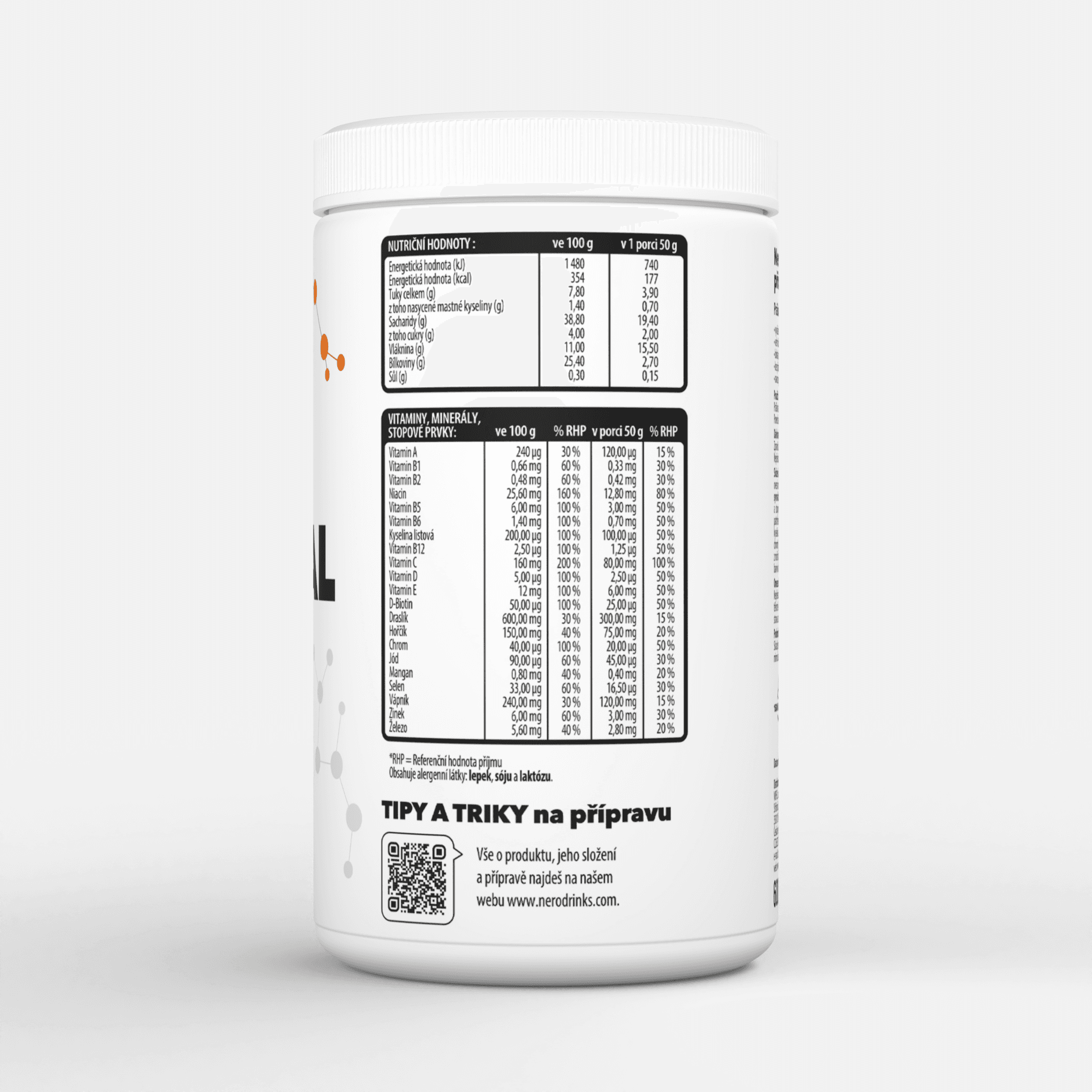 Proteinová instantní ovesná kaše Nero, Karamel, 600g, 12 porcí - náhled 3