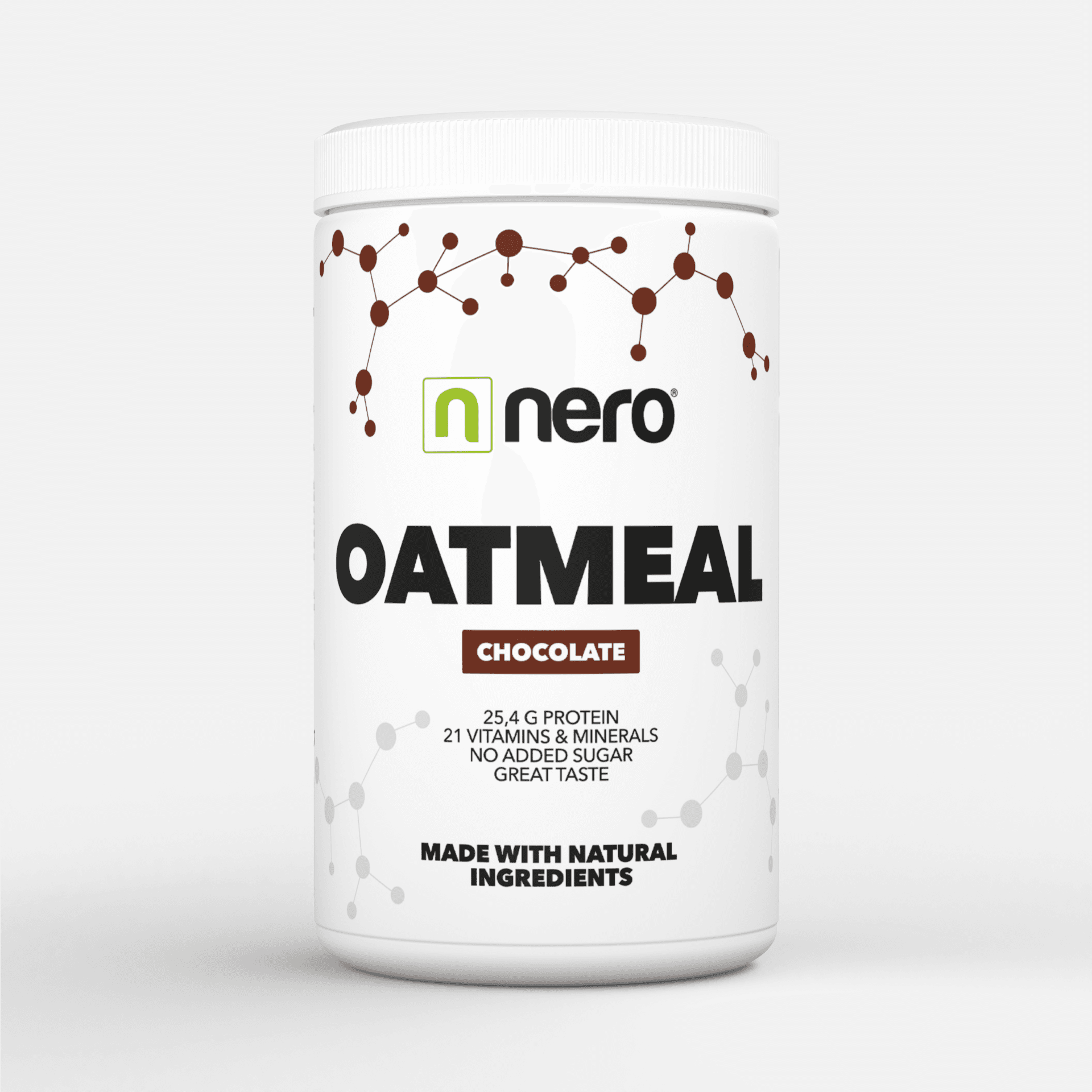 Proteinová instantní ovesná kaše Nero, Čokoláda, 600g, 12 porcí - náhled 2