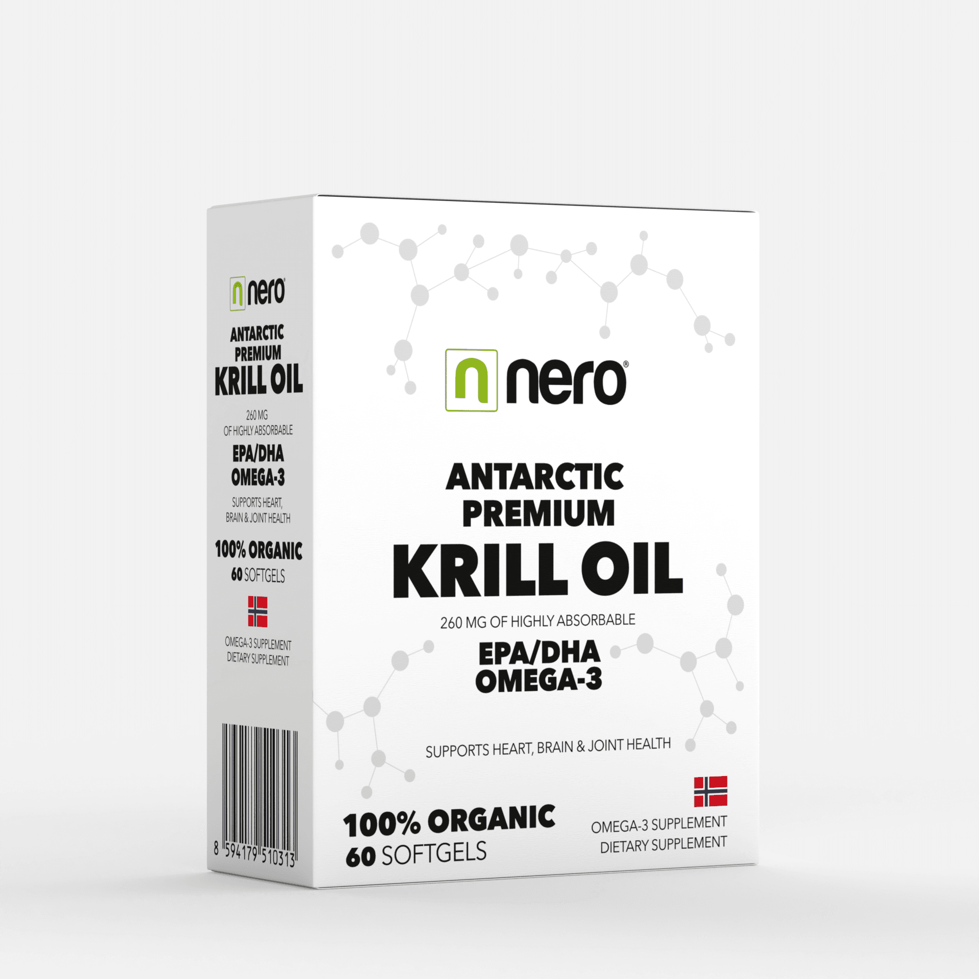 Nero ANTARCTIC PREMIUM KRILL OIL / OMEGA 3 / 1180 mg, 60 tablet / na 2 měsíce - náhled 2