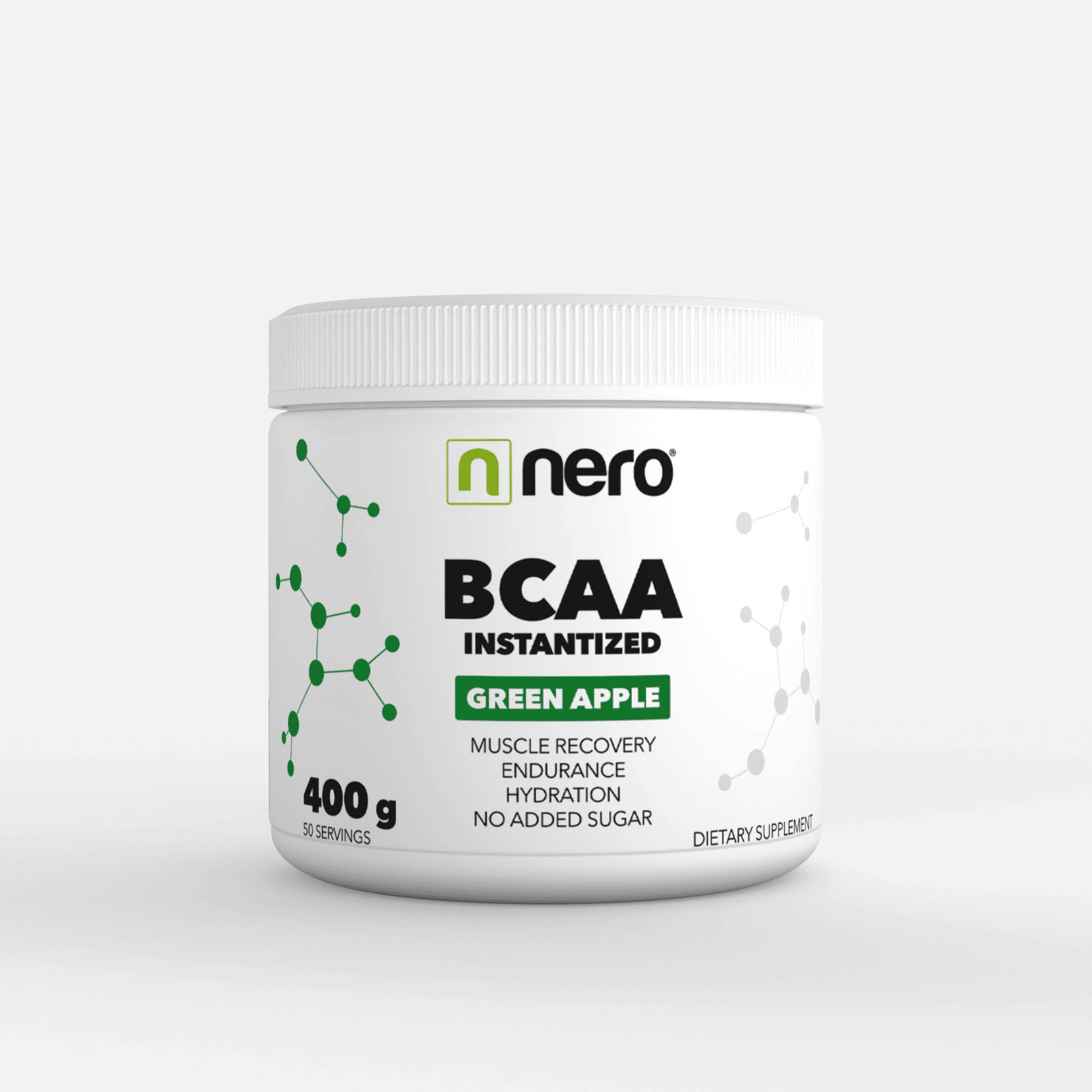Instantní aminokyseliny Nero BCAA Zelené Jablko 400 g / 50 porcí