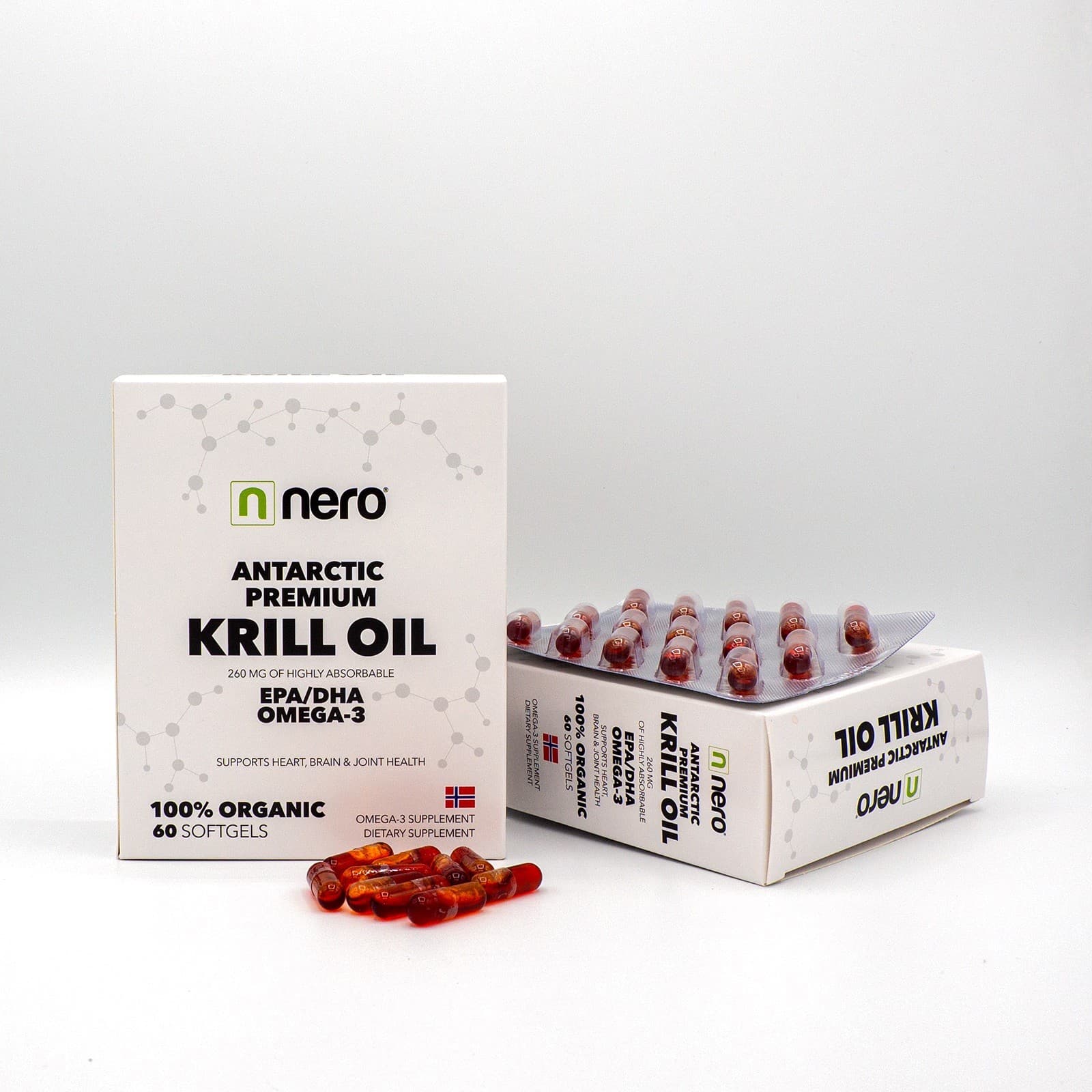 Nero ANTARCTIC PREMIUM KRILL OIL / OMEGA 3 / 1180 mg, 60 tablet / na 2 měsíce - náhled 3