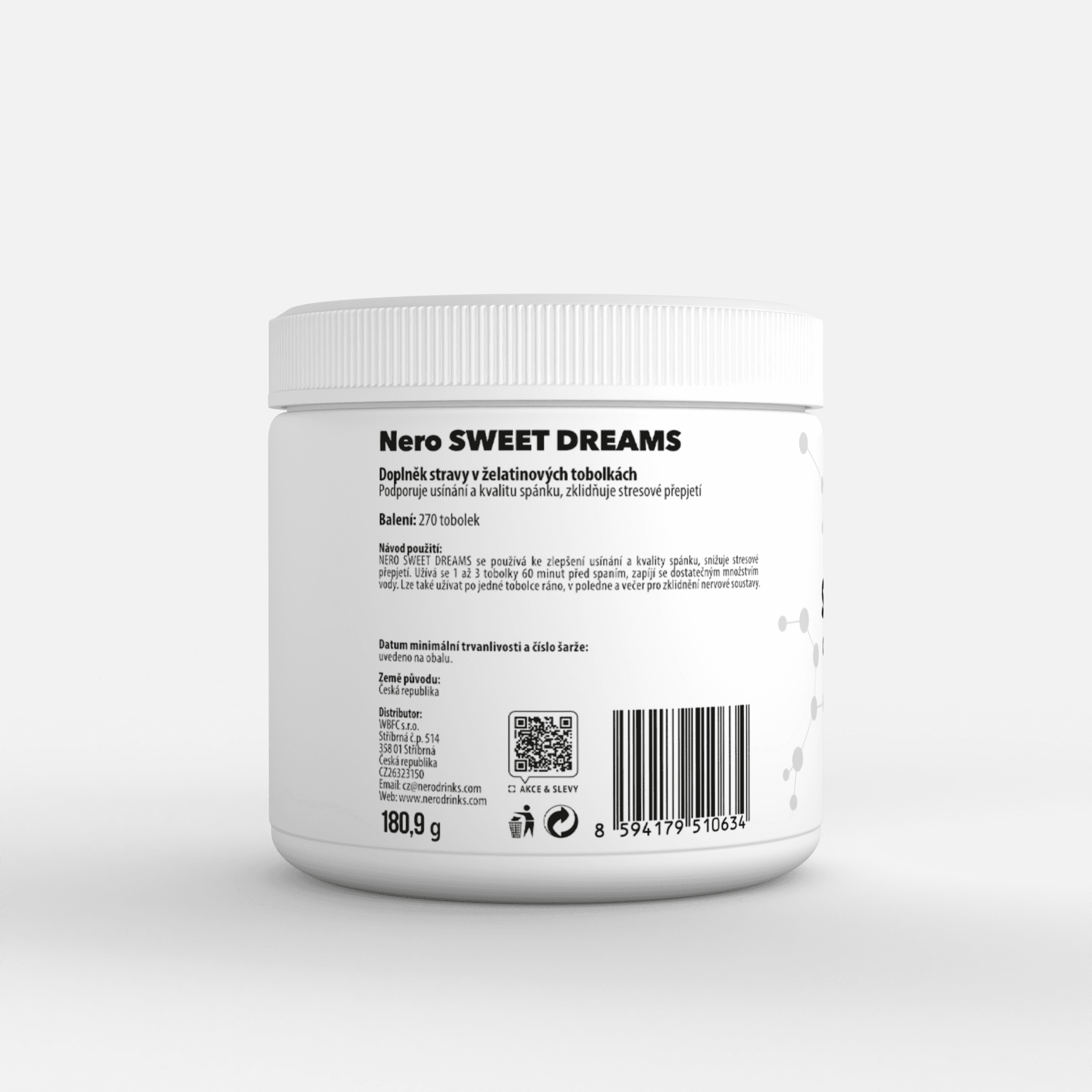 Prášky na spaní Nero Sweet Dreams 270 kapslí / na 3 měsíce - náhled 3