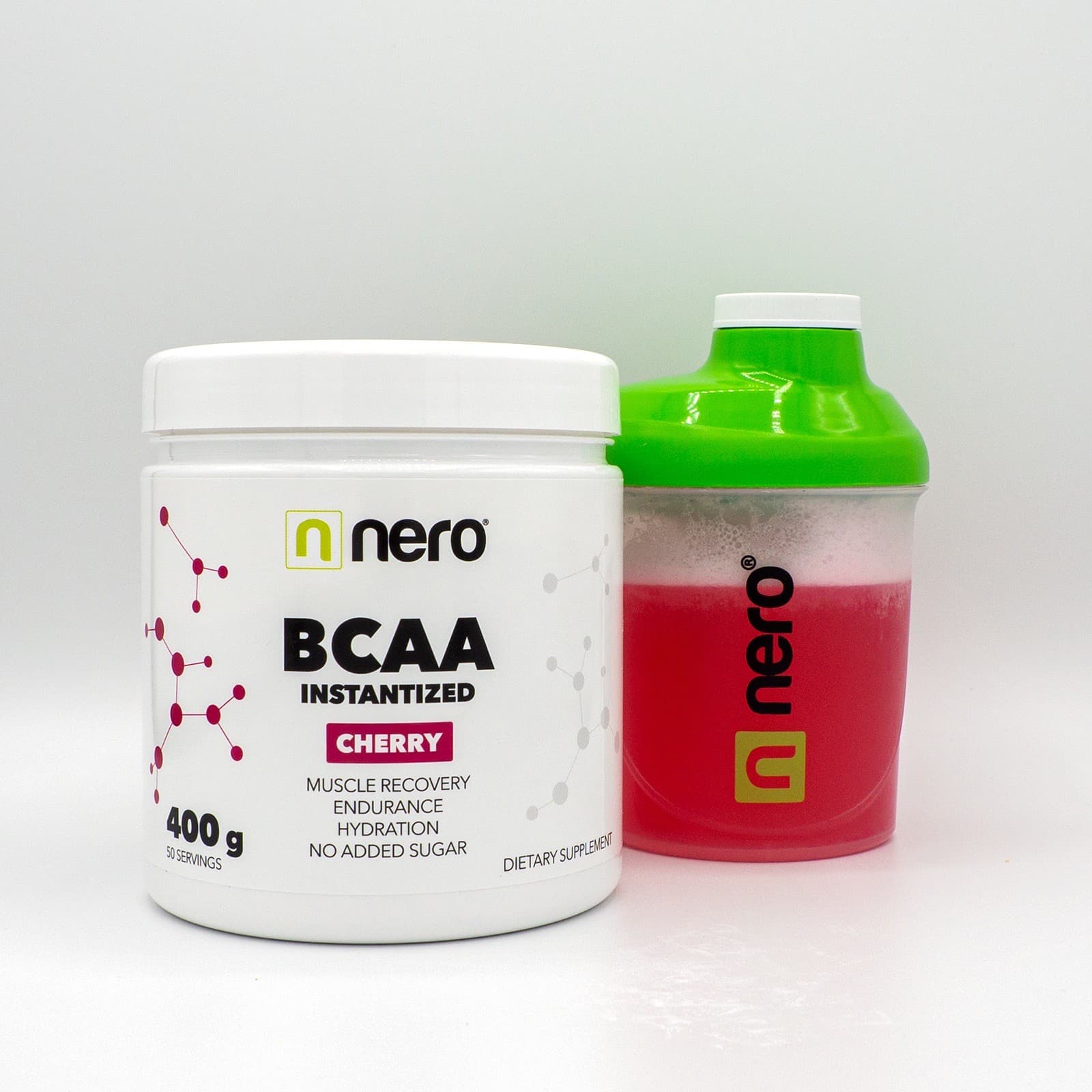 Instantní aminokyseliny Nero BCAA Třešeň 400 g / 50 porcí - náhled 2