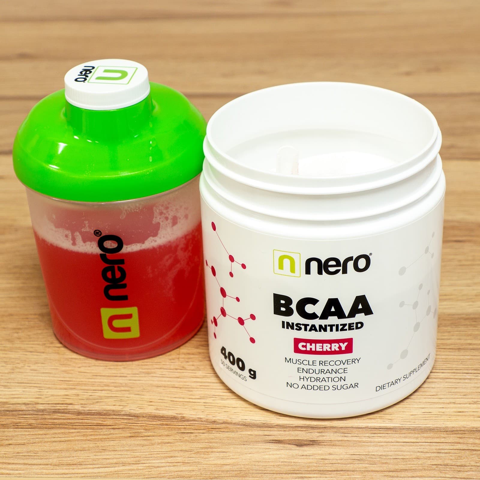 Instantní aminokyseliny Nero BCAA Třešeň 400 g / 50 porcí - náhled 3