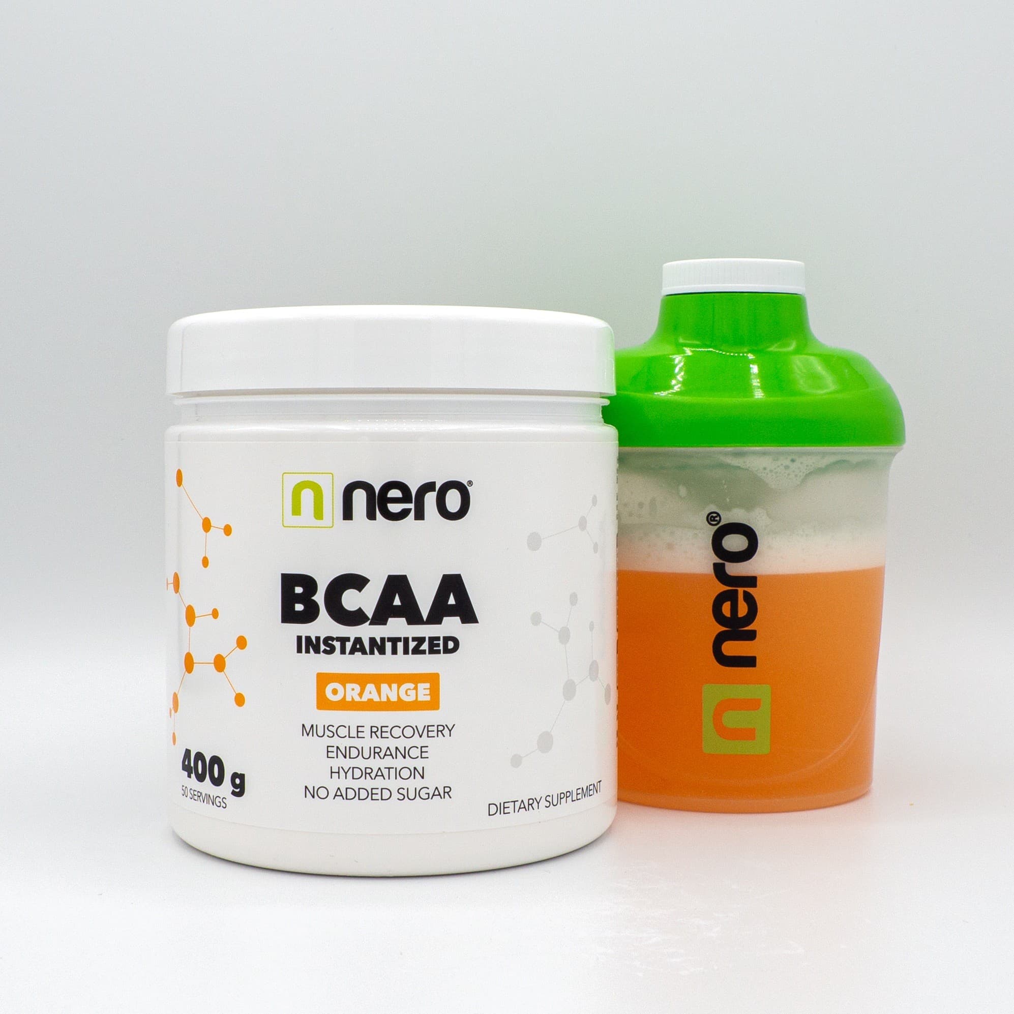 Instantní aminokyseliny Nero BCAA Pomeranč 400 g / 50 porcí - náhled 2