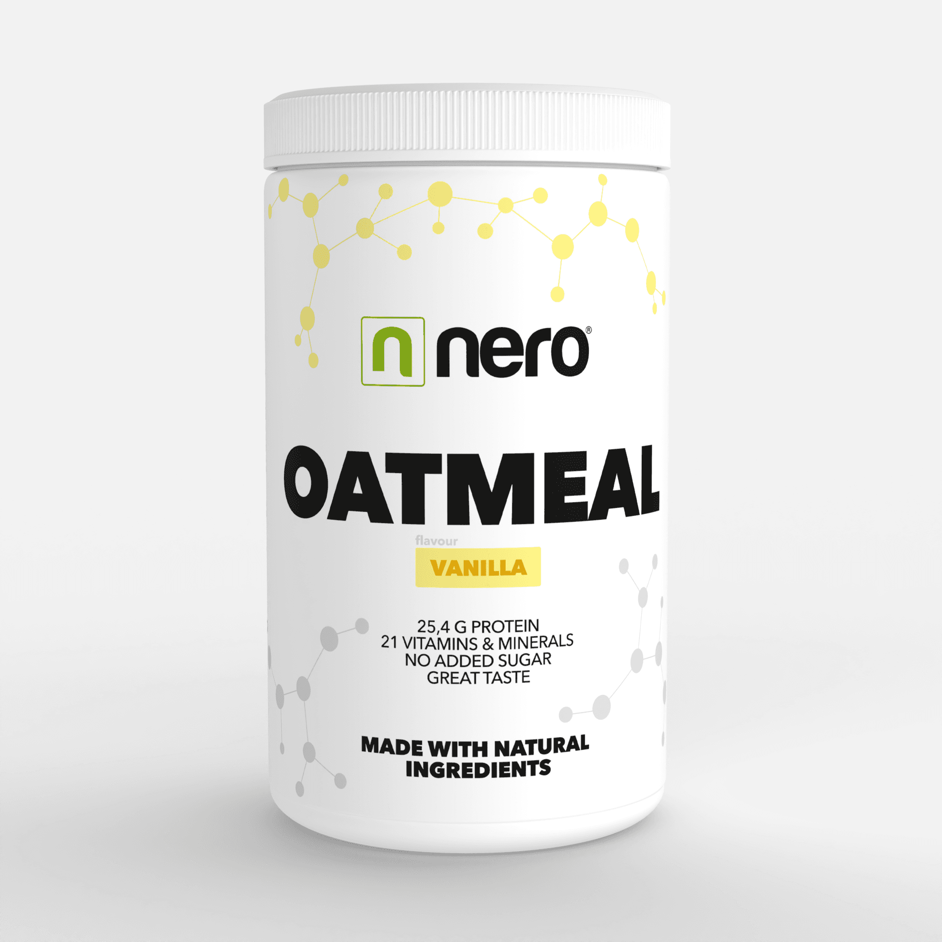 Proteinová instantní ovesná kaše Nero, Vanilka, 600g, 12 porcí - náhled 2