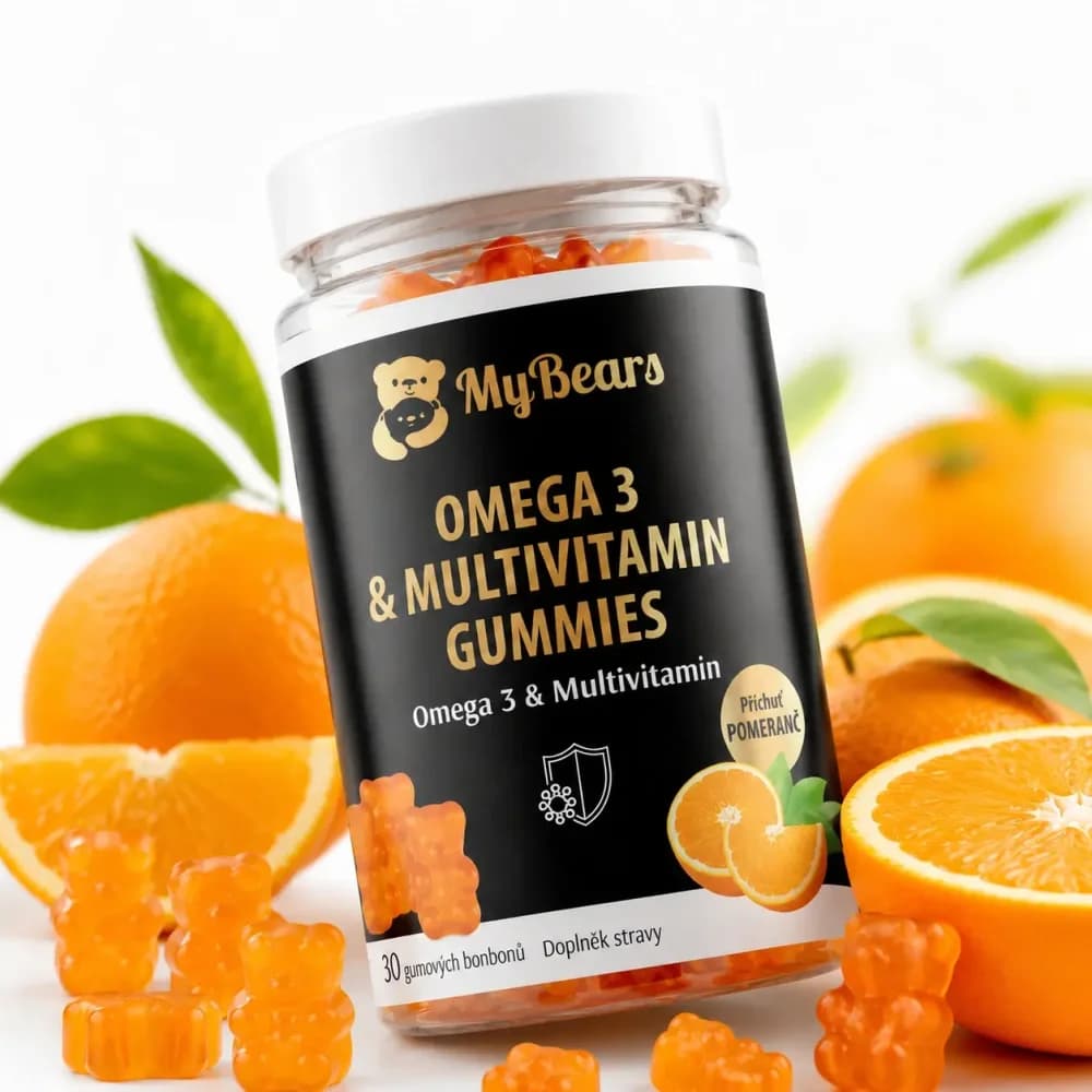 MyBears gumoví medvídci Omega 3 a multivitamín pro děti 30ks - náhled 3