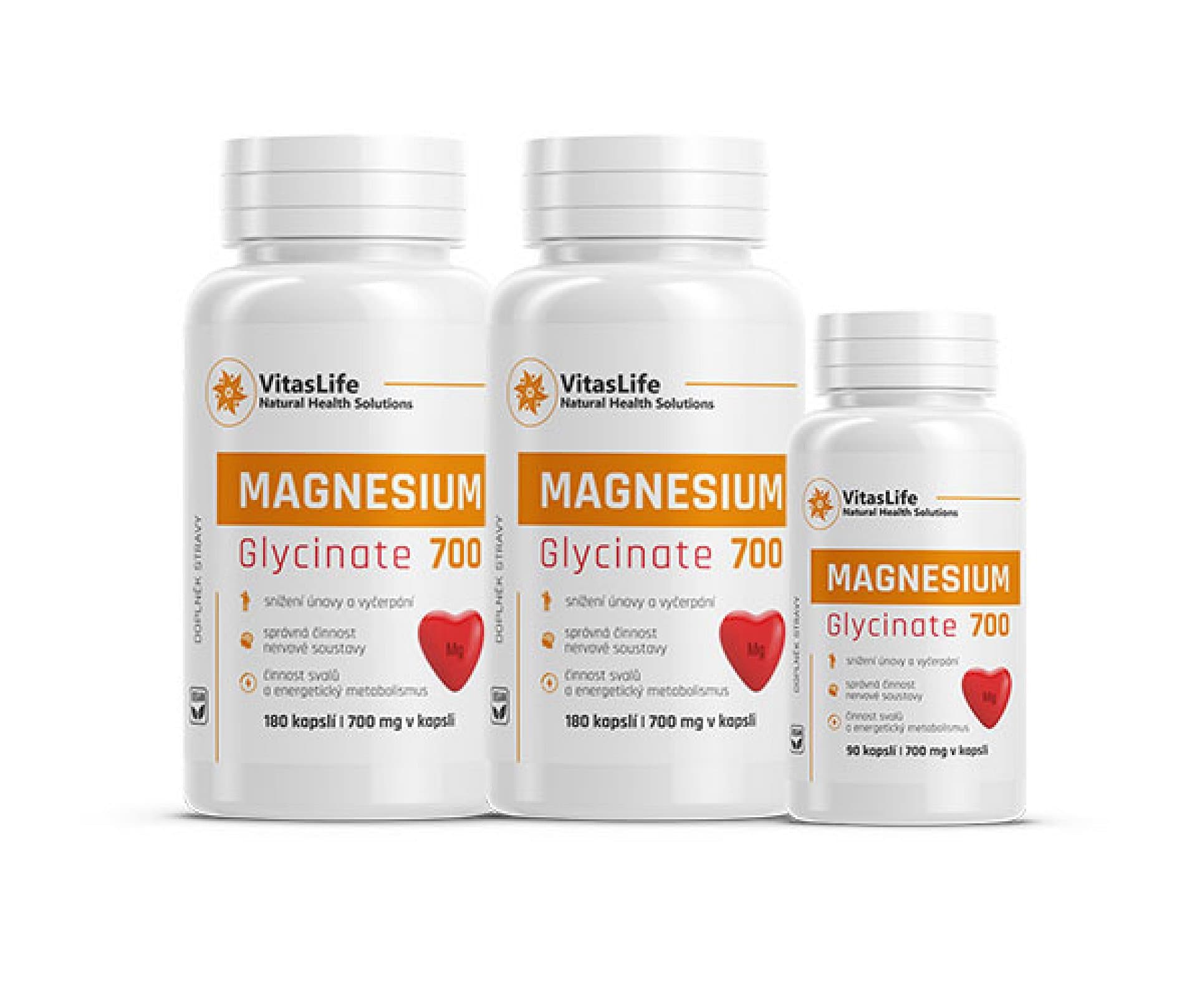 VitasLife Magnesium Bisglycinát 700 mg