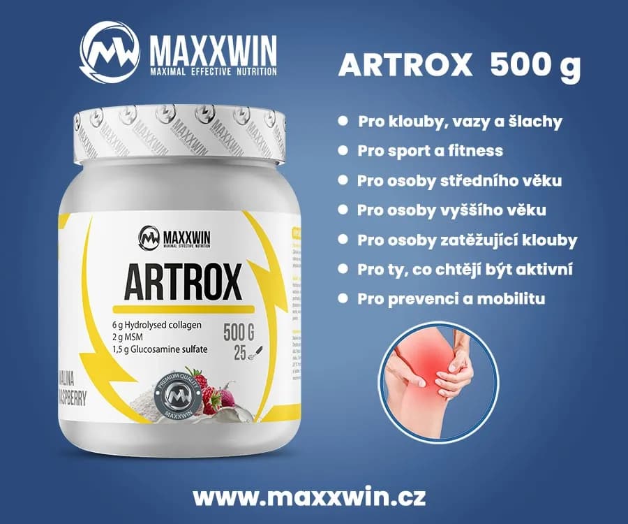MAXXWIN ARTROX 500 G INSTANTNÍ malina 500 g - náhled 2