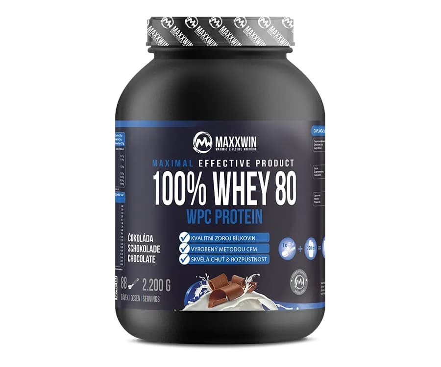 MAXXWIN PROTEIN 100% WHEY 80 čokoláda 2200 g