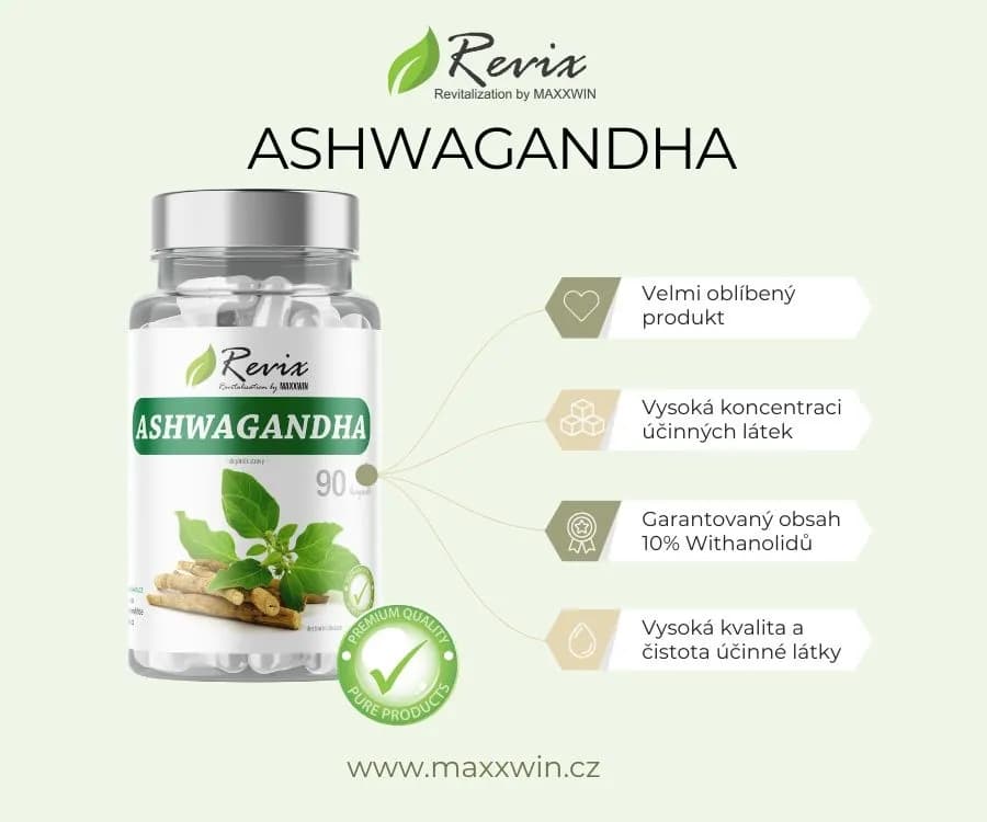 REVIX ASHWAGANDHA 90 kapslí - náhled 2