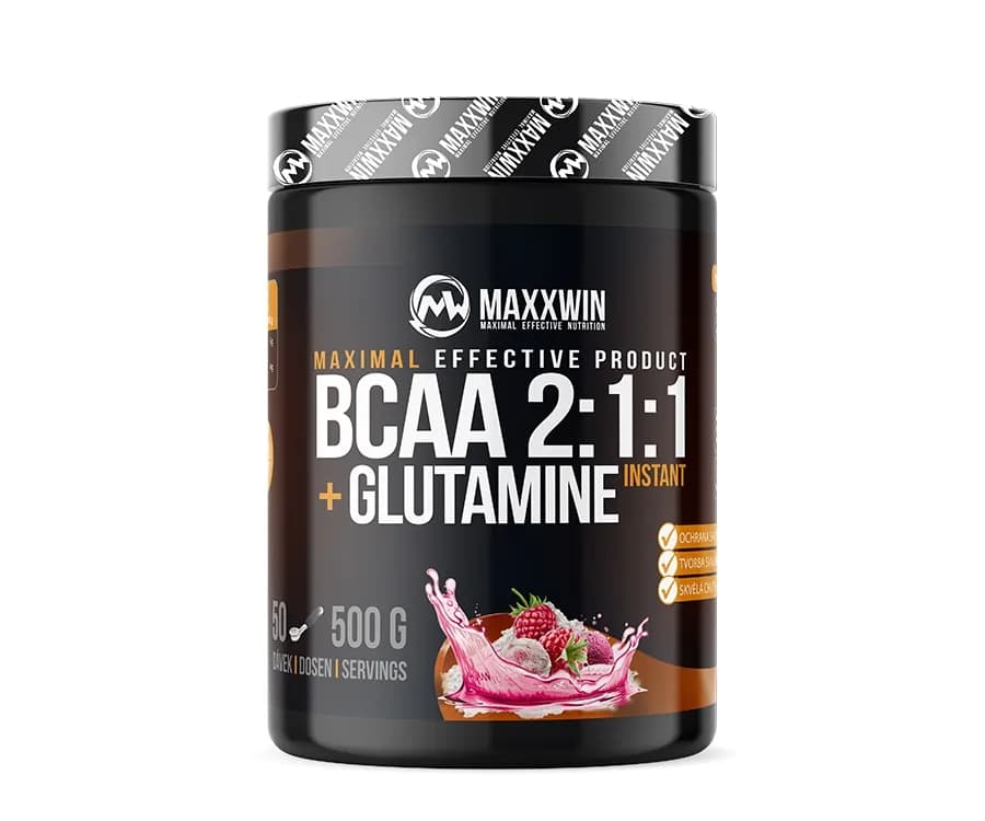 MAXXWIN BCAA + GLUTAMINE malina 500 g