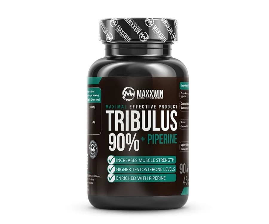 MAXXWIN TRIBULUS 90% + PIPERINE 90 kapslí
