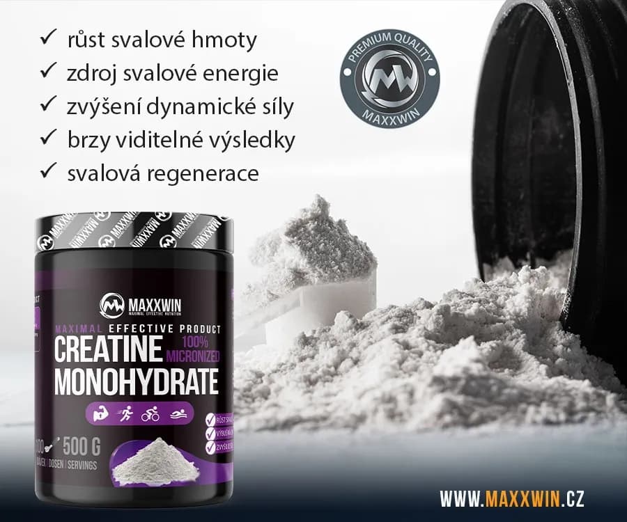 MAXXWIN 100% CREATINE MONOHYDRATE 500 g - náhled 3