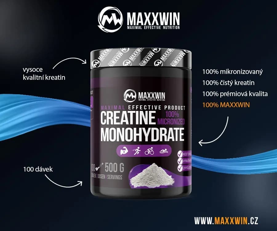MAXXWIN 100% CREATINE MONOHYDRATE 500 g - náhled 2