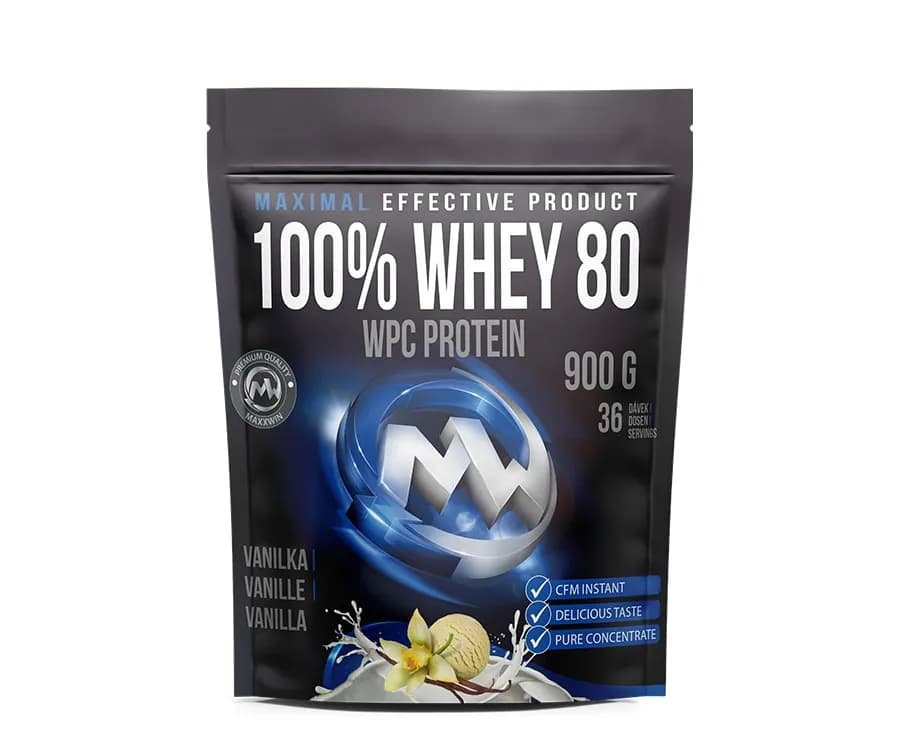MAXXWIN PROTEIN 100% WHEY 80 vanilka 900 g