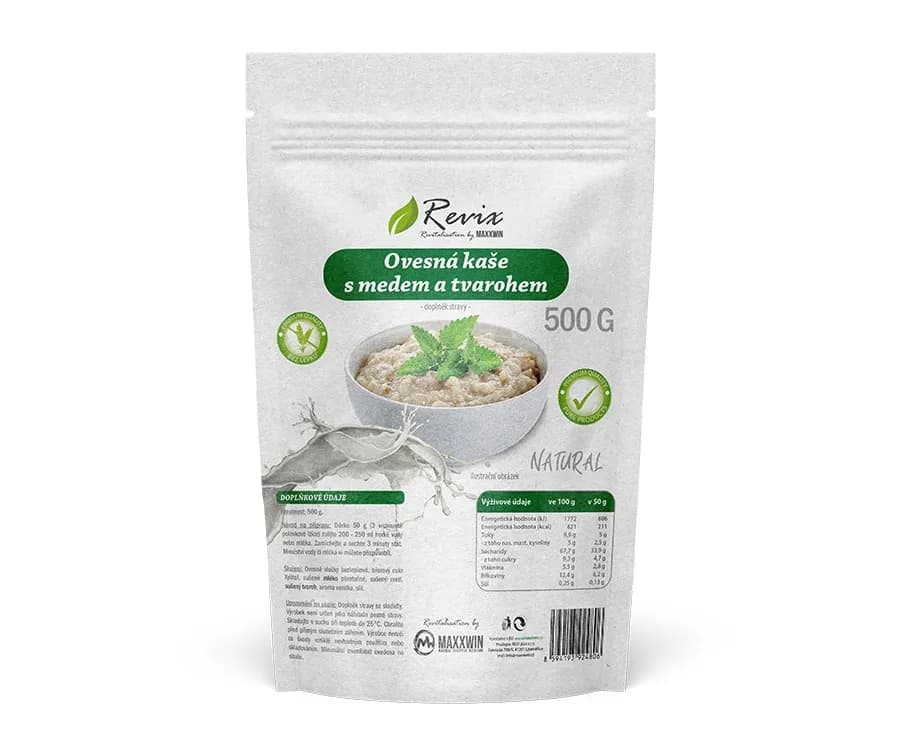 REVIX OVESNÁ KAŠE S MEDEM A TVAROHEM natural 500 g