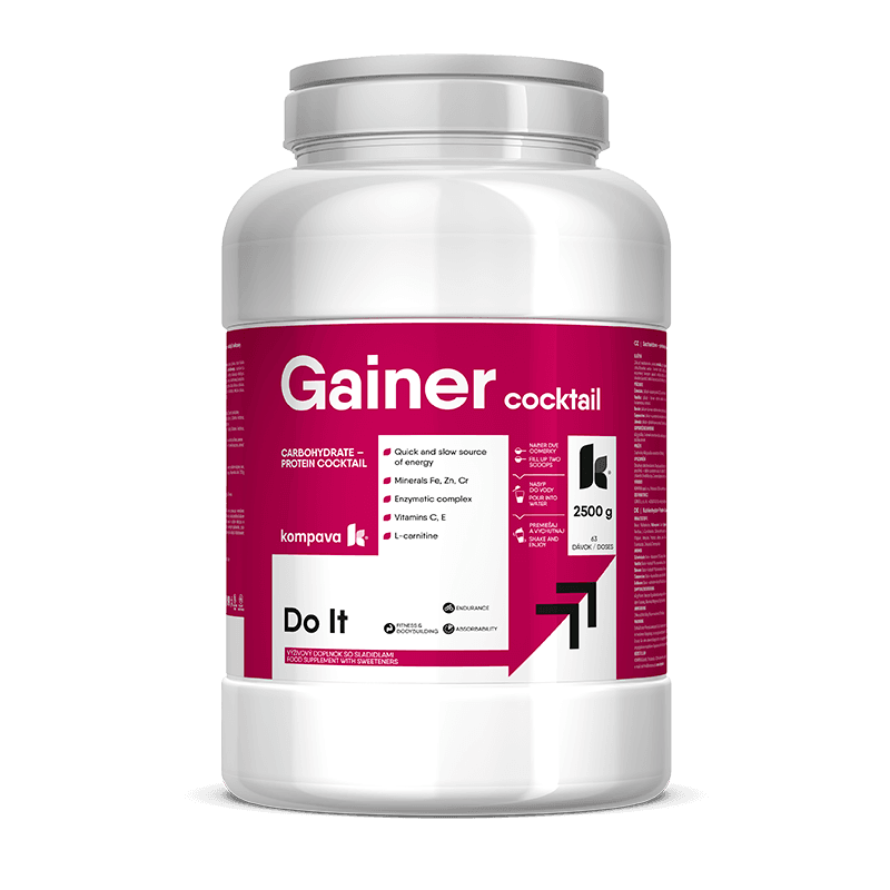Kompava Gainer Koktail 2500 g/63 dávek, banán - náhled 2
