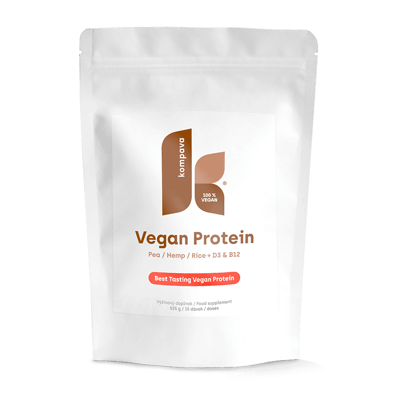 Kompava Vegan Protein 525 g/15 dávek, čokoláda-pomeranč - náhled 2