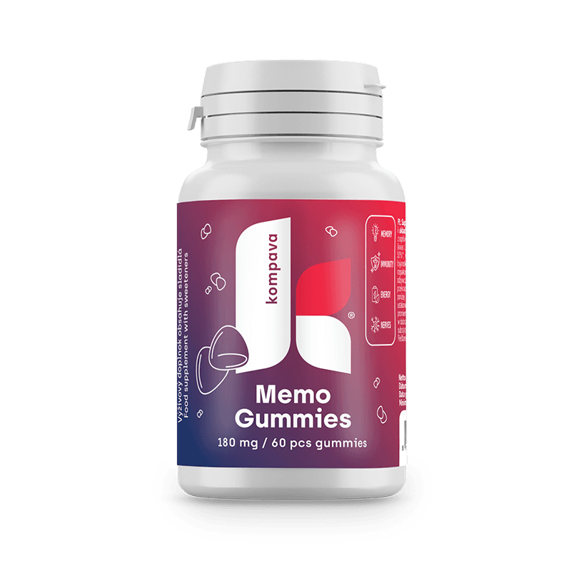 Kompava Memo Gummies 180 mg/60 ks cukríkov