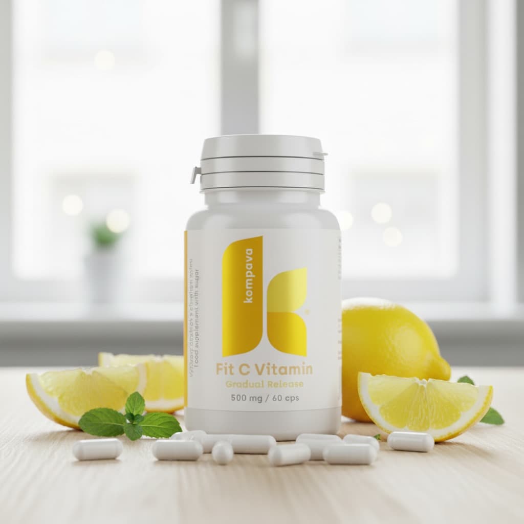 Kompava Fit C Vitamín 500 mg/60 kps - náhled 3