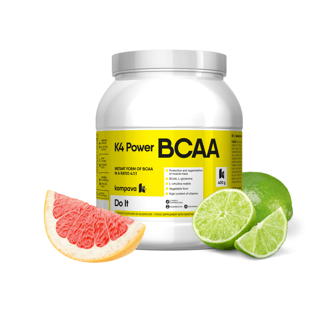 Kompava K4 Power BCAA 400 g/36 dávek, grep-limetka