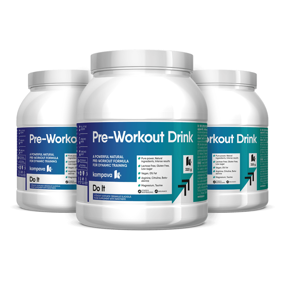Kompava Pre-Workout Drink 320 g/20 dávek, pomeranč-limetka - náhled 3