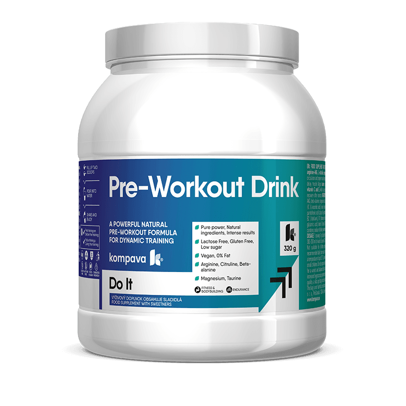 Kompava Pre-Workout Drink 320 g/20 dávek, pomeranč-limetka - náhled 2