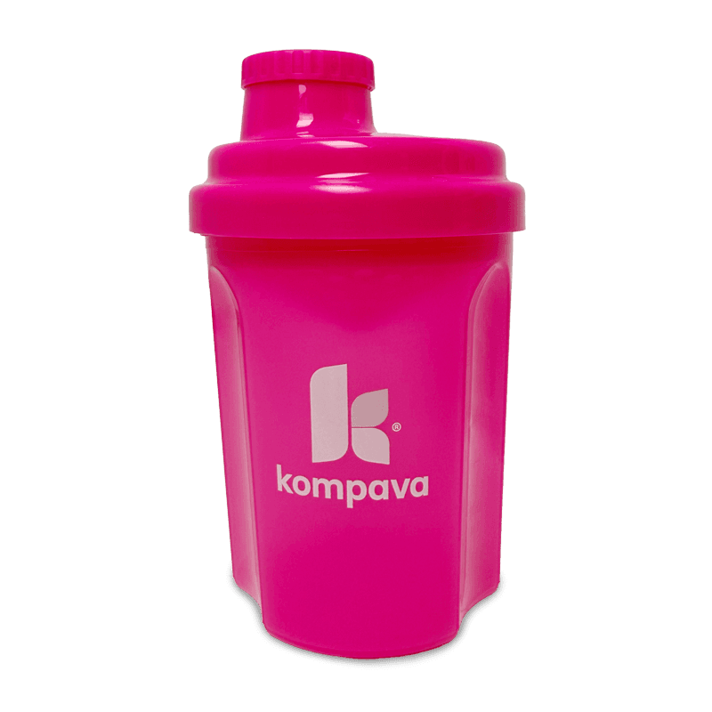 Kompava Plastový šejker 300ml ružový