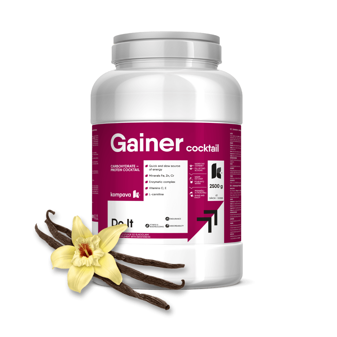 Kompava Gainer Koktail 2500 g/63 dávek, banán - náhled 5