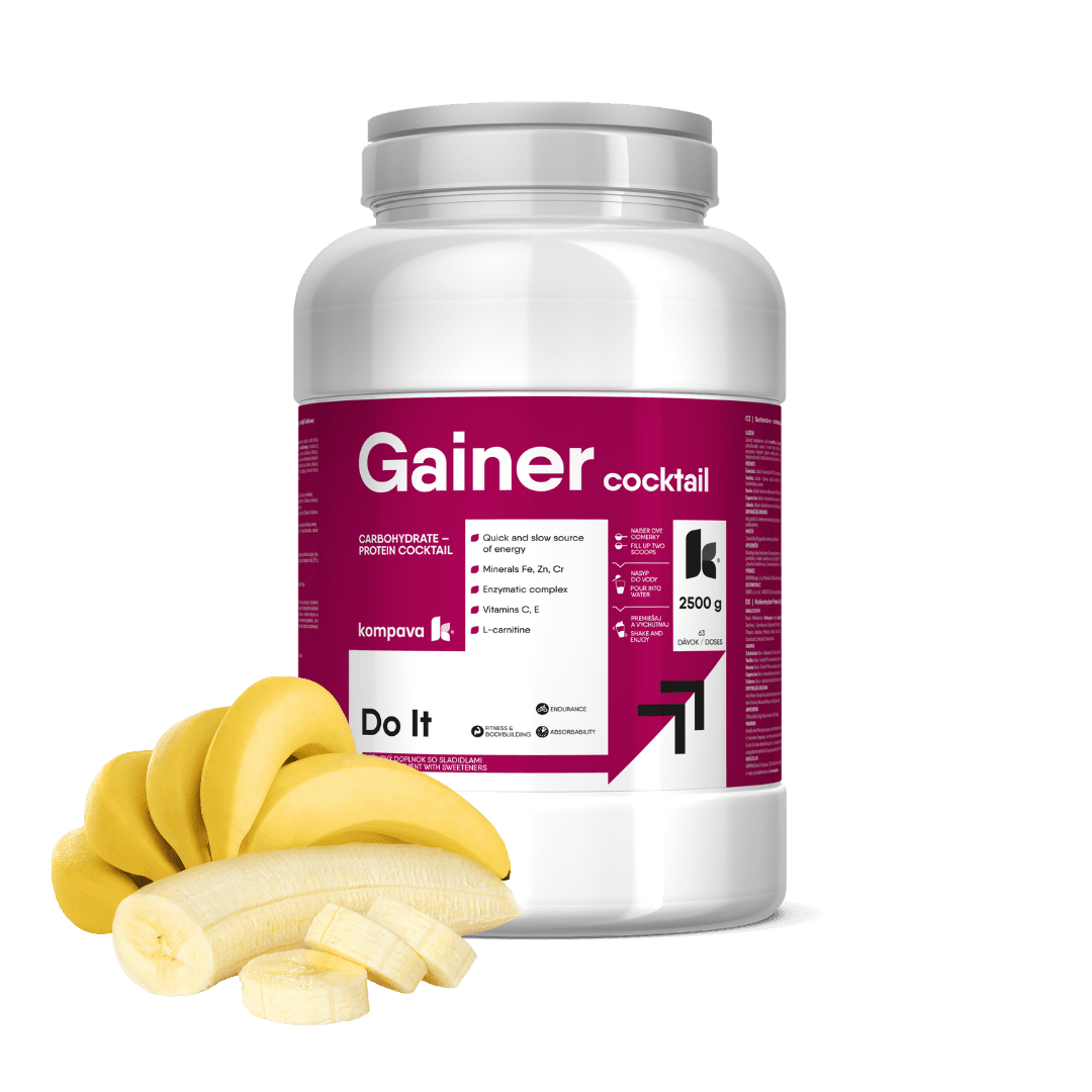 Kompava Gainer Koktail 2500 g/63 dávek, banán