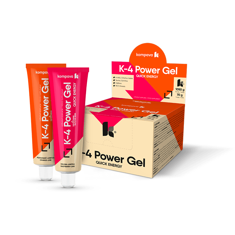 Kompava K4 Power Gel 1 ks, malina-limetka - náhled 2