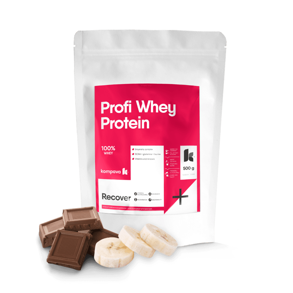 Kompava Profi WHEY Protein 500 g/16 dávek, perník - náhled 5