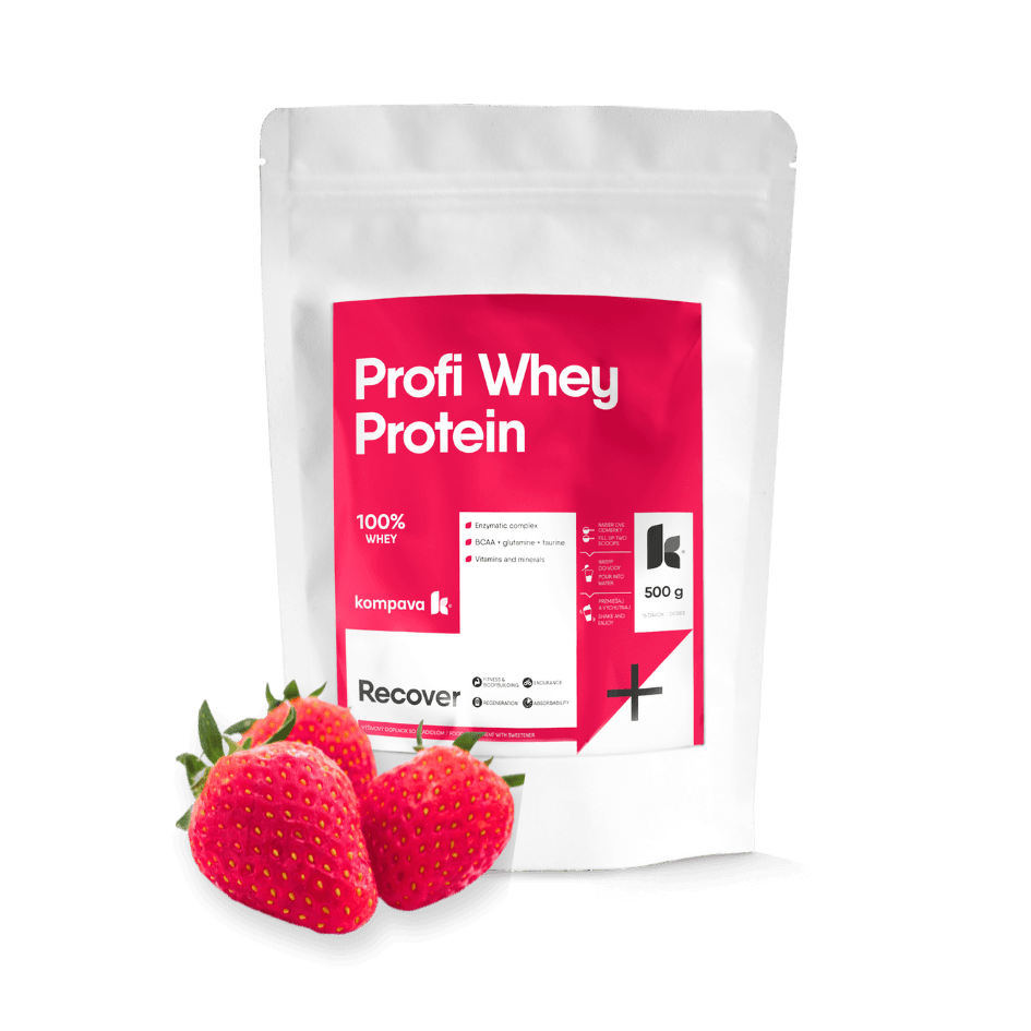 Kompava Profi WHEY Protein 500 g/16 dávek, perník - náhled 4