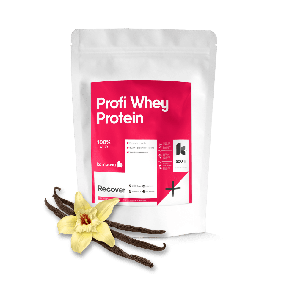 Kompava Profi WHEY Protein 500 g/16 dávek, perník - náhled 3