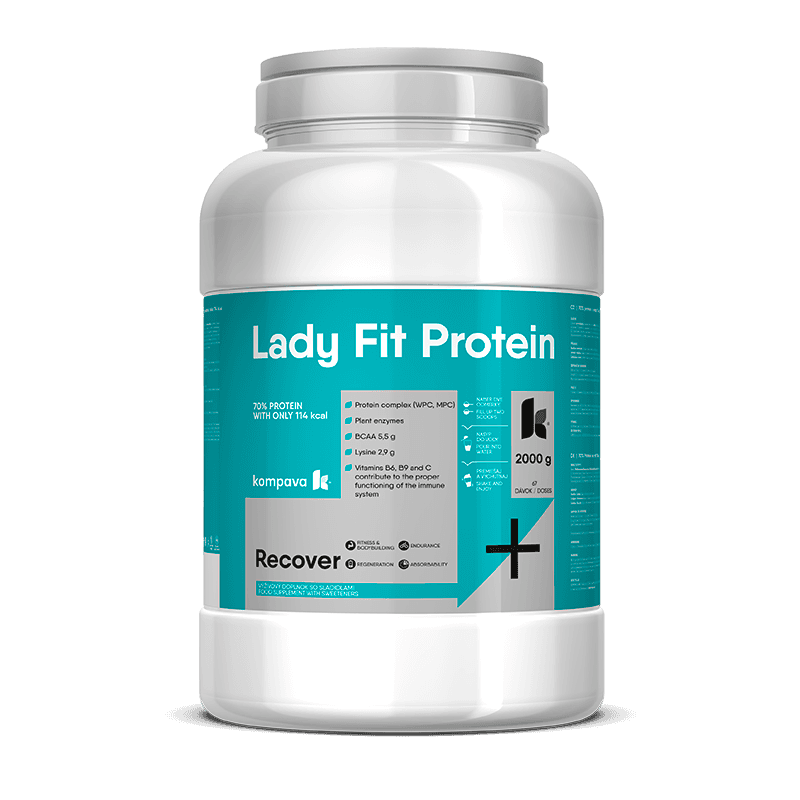 Kompava Lady Fit 500 g/16,5 dávek, vanilka-smotana - náhled 4
