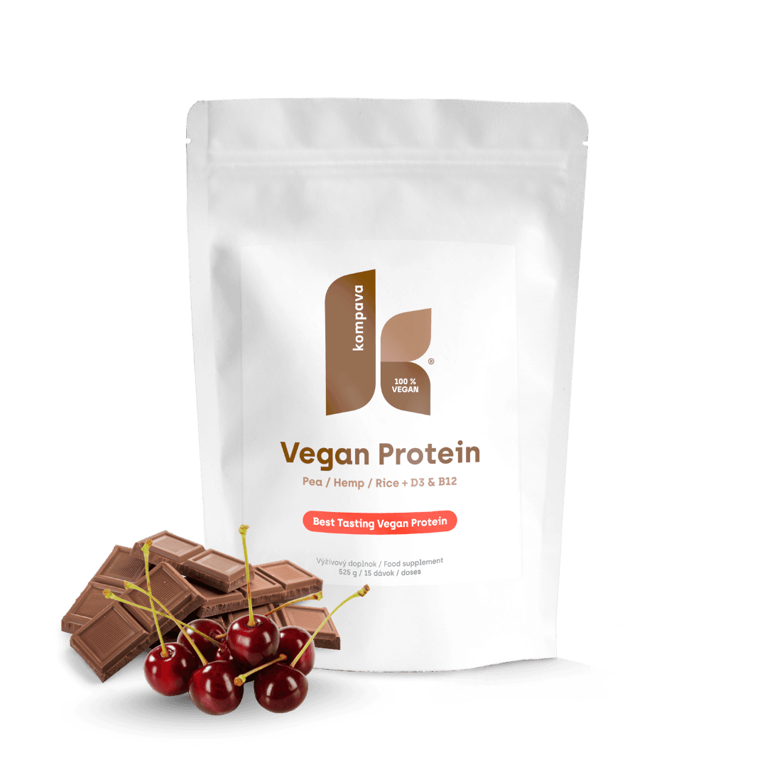 Kompava Vegan Protein 525 g/15 dávek,