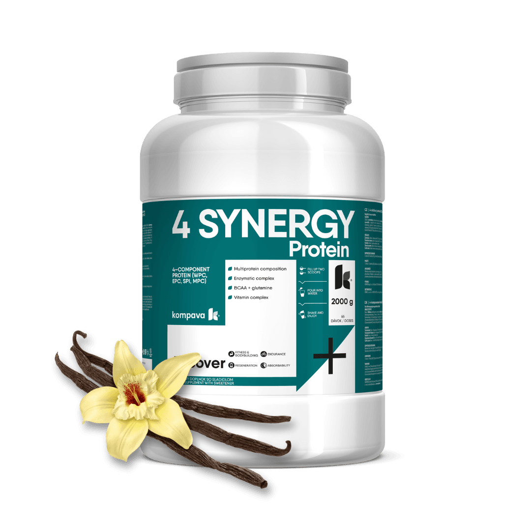 Kompava 4 SYNERGY Protein 500 g/16 dávek, caffe latte - náhled 5