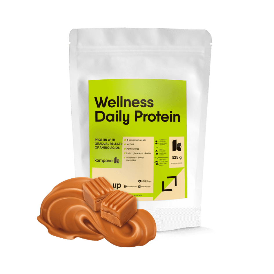 Kompava Wellness Daily Protein 525 g/15 dávek, jahoda-malina - náhled 4