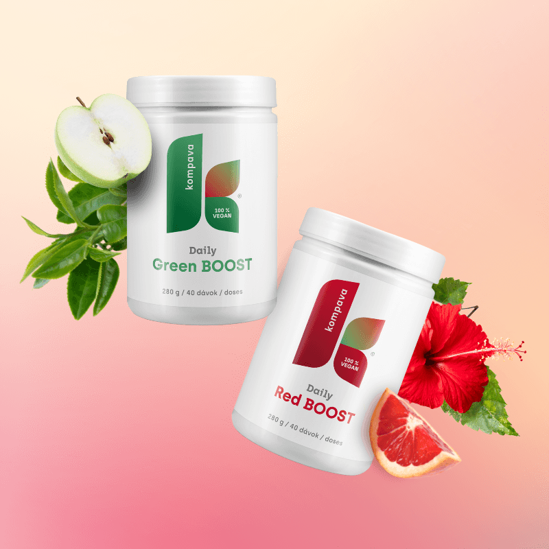 Kompava Daily Green BOOST 280 g/40 dávek, zelený čaj s jablkem - náhled 4