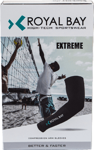ROYAL BAY Extreme - Kompresní pažní návleky - Černá/L - náhled 3
